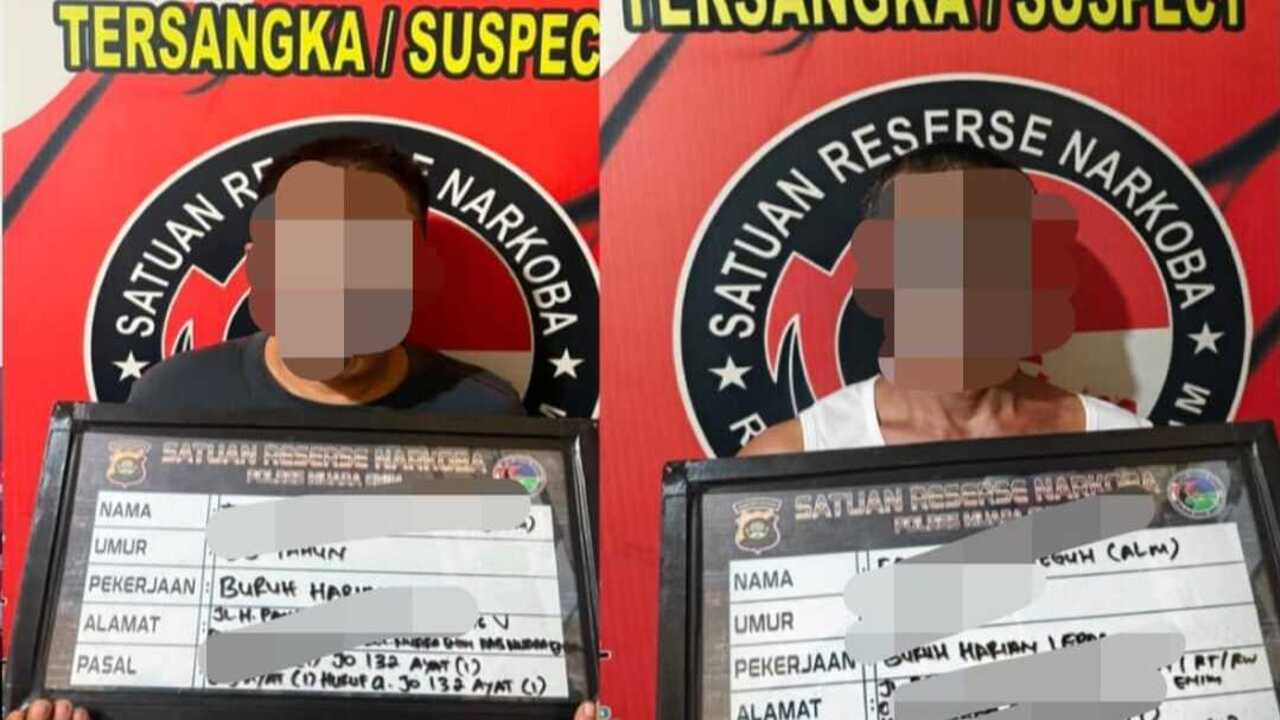 Polisi Ringkus Dua Pengedar Sabu Berkat Laporan Warga