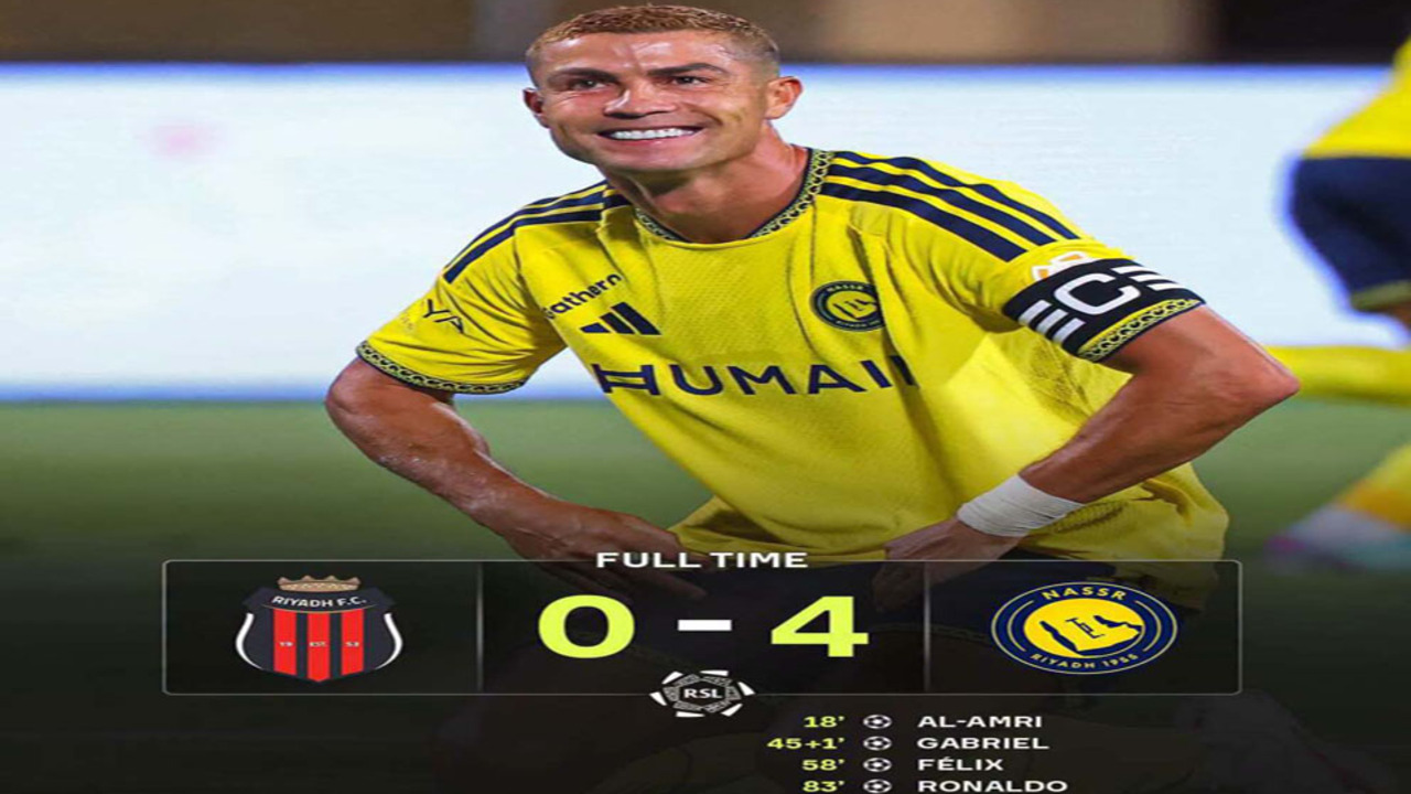 Al Nassr Hajar Al Riyadh 4-0.