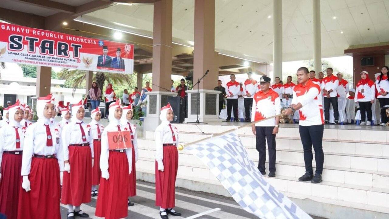 Lomba Gerak Jalan HUT RI ke-80 di Prabumulih Sukses, Ini Daftar Pemenangnya