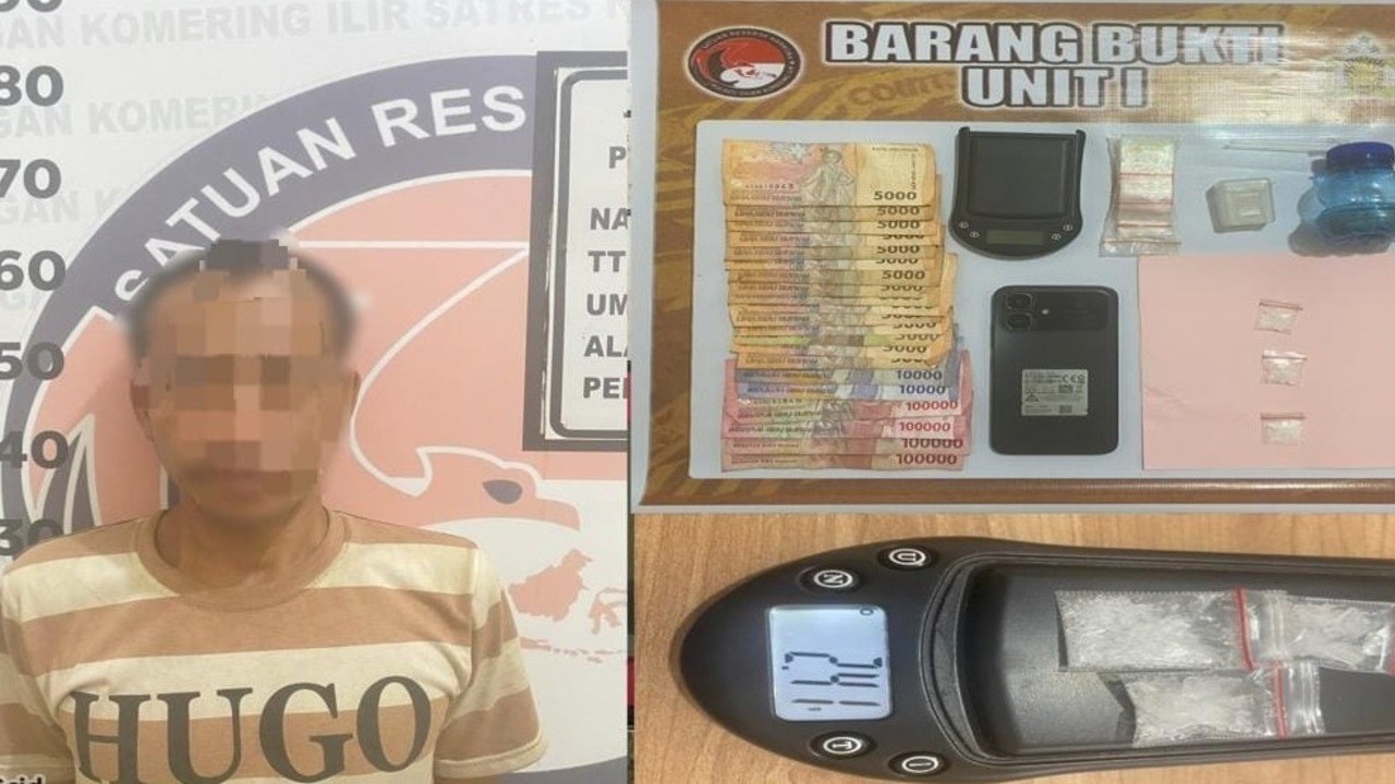 Polres OKI Tangkap Dua Pengedar Narkotika di Kayuagung dan Air Sugihan