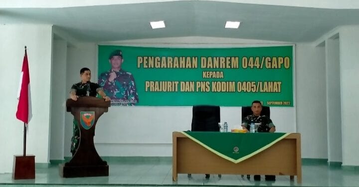 Singgung Pernyataan Oknum Komisi I DPR RI, Danrem 044/Gapo : TNI Solid, Waspadai yang Memecah Belah