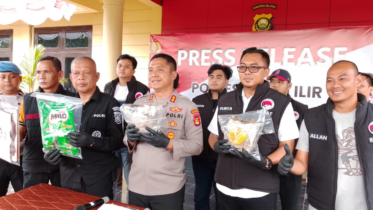 Kurir Sabu Seberat 2 Kg Jaringan Internasional Berhasil Diamankan Polres Ogan Ilir, Diimingi Upah Rp 20 Juta