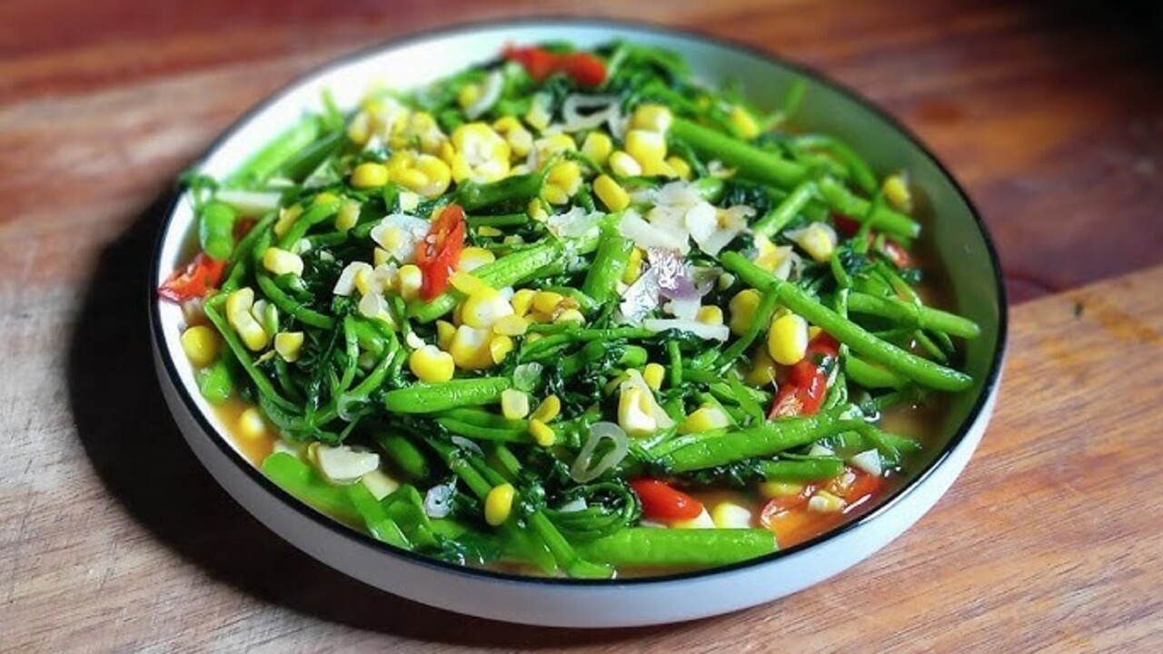 Tumis Selada Air Campur Jagung Manis, Hidangan Sehat dan Lezat untuk Semua Usia