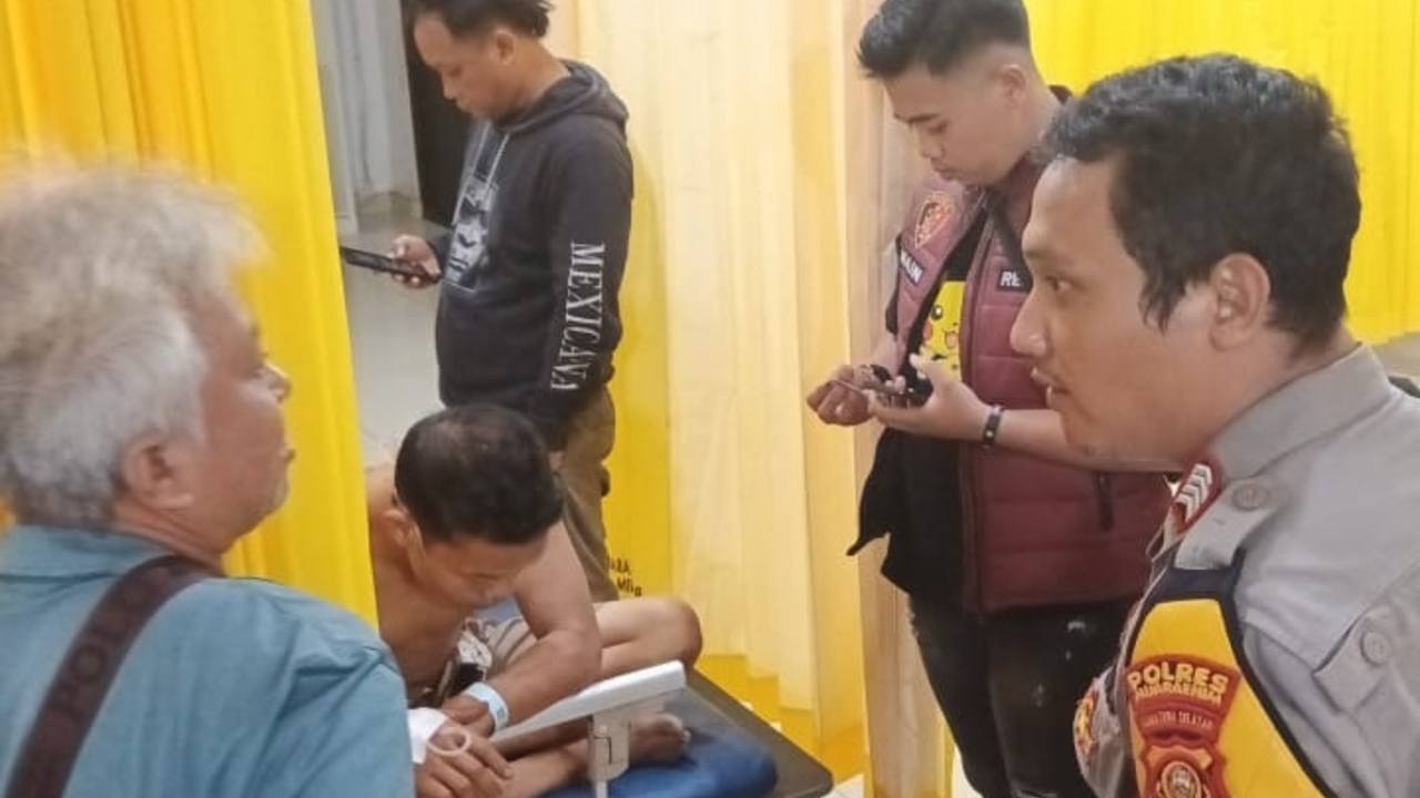 Tidak Terima Ditugur, Anjal Tusuk Pengunjung Pasar Malam