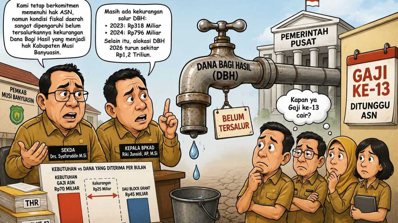 Pembayaran Gaji ke-13 ASN Menunggu Transfer DBH dari Pemerintah Pusat