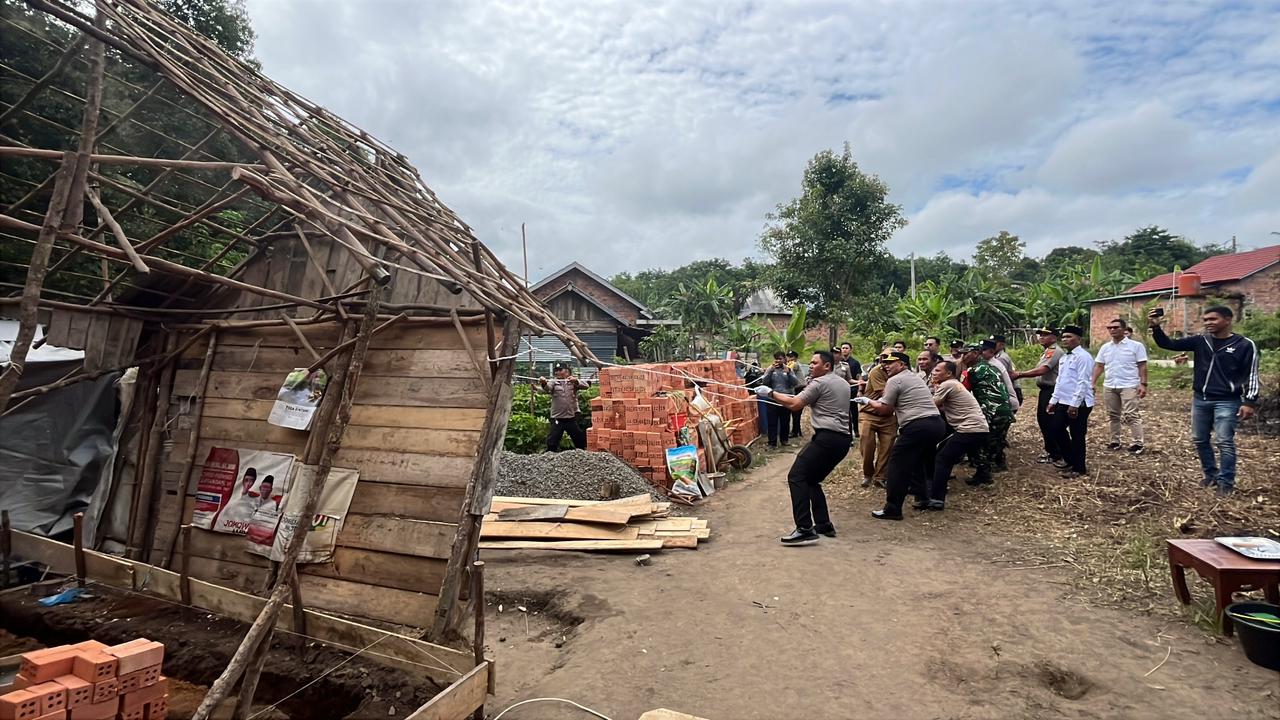 Polres Prabumulih Tuntaskan 9 dari 10 Bedah Rumah Tahun 2025, AKBP Bobby: Pondasi Kebahagiaan KPM