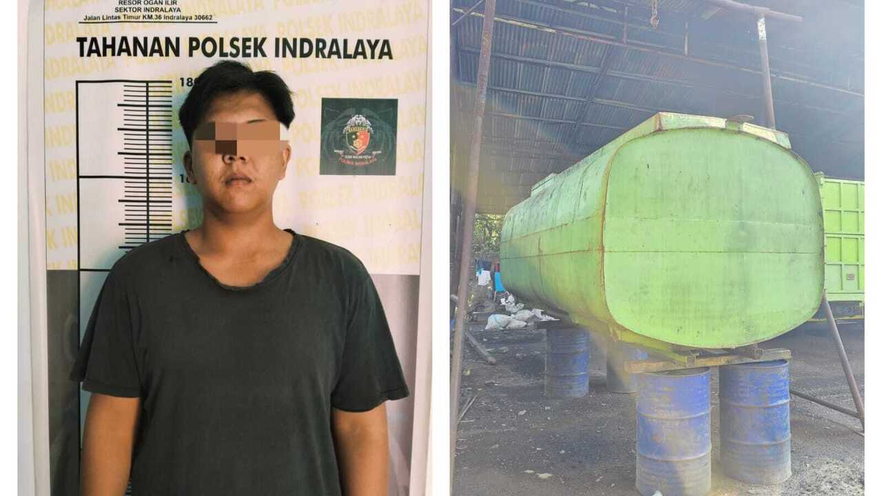 Polsek Indralaya Ungkap Kasus Pencurian Tangki Kapasitas 10 Ton