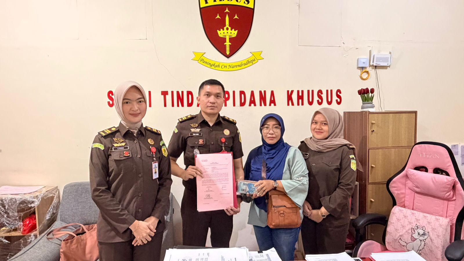 Kejari OKI Terima Uang Titipan Tersangka Korupsi KUR BSI 