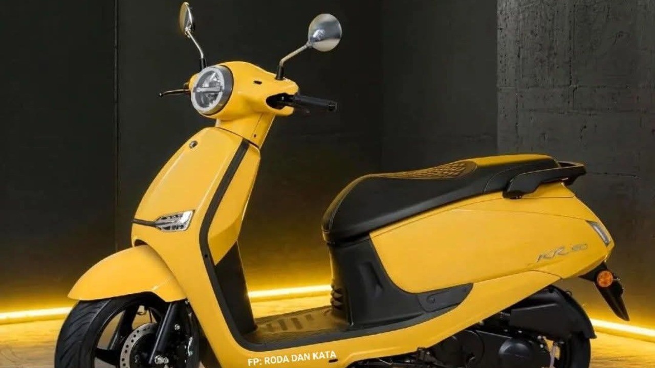 Bodi Bongsor Mesin Kecil, Kymco KR50 Tawarkan Skutik Harian Super Hemat