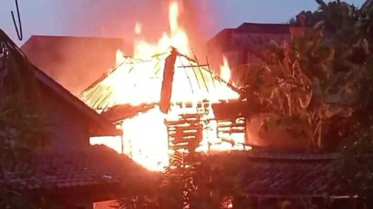 Satu Rumah Semi Permanen di Sungai Medang Prabumulih Hangus Terbakar, Diduga Karena Kebocoran Kompor Gas