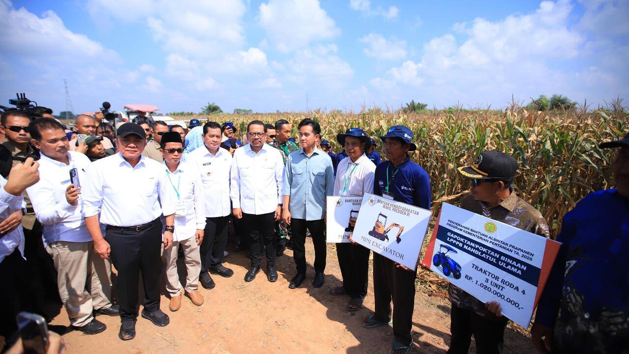 Wapres Panen Raya Jagung di Banyuasin, Gubernur Herman Deru Tunjukkan Komitmen Sumsel Jadi Lumbung Pangan Nasi
