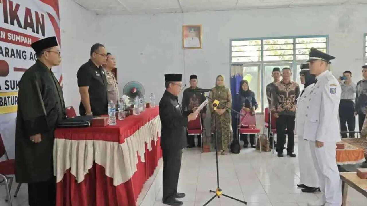 Belasan  Pj Kades Resmi Dilantik, Kadis PMD OKU Minta Segera Bertugas