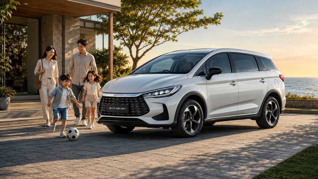 BYD M6 DM Datang! Isi Bensin Sekali Bisa Jalan 1.300 Km?
