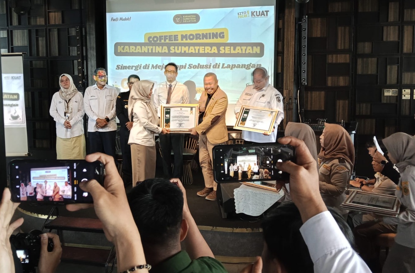 Ekspor Kopi Sumsel Diprediksi Melejit Jelang Nataru 2025/2026, Karantina Siaga Penuh Percepat Sertifikasi