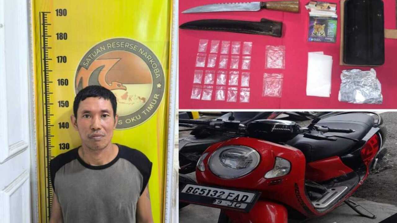 Dikejar Polisi Saat Patroli, Pengedar Sabu di OKU Timur Buang Barang Bukti