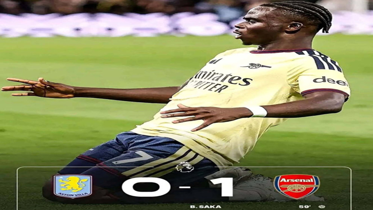 Hasil Liga Premier Inggris: Arsenal Kalahkan Aston Villa 1-0.