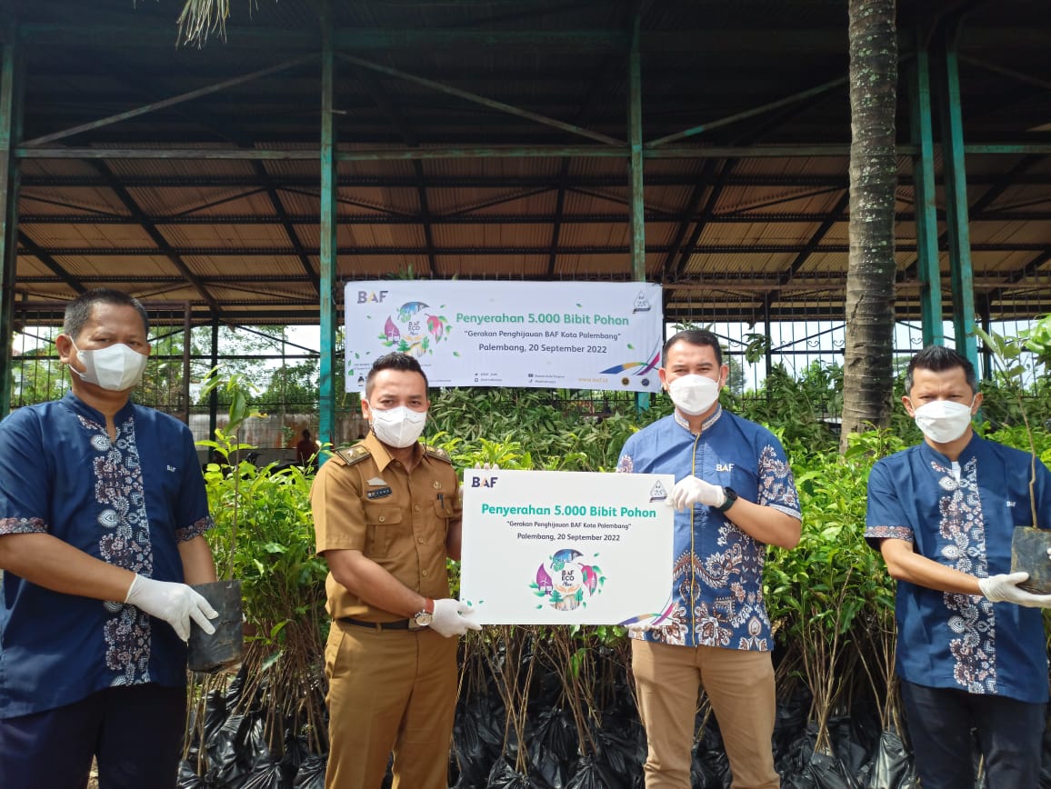 BAF Serahkan Bibit Pohon ke DLH Palembang, Wujud Pelestarian Lingkungan Hidup