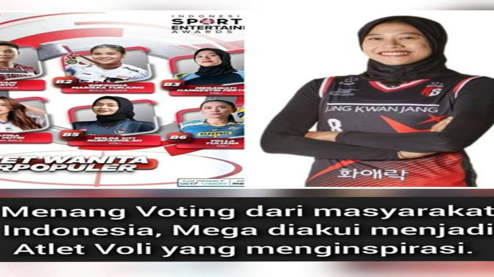 Sports & Entertainment Awards 2024 : Megawati Hangestri Pertiwi Atlet Wanita terpopuler di Indonesia 