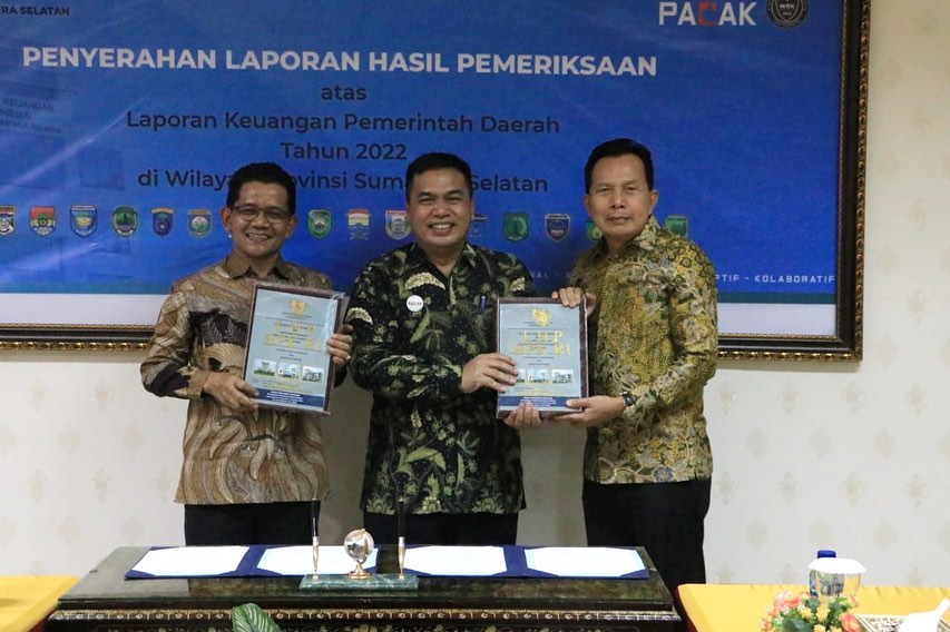 Tercepat 3 Nasional LKPD dan Tercepat 1 Nasional Penerapan SPM, Kota Prabumulih Raih WTP ke- X 