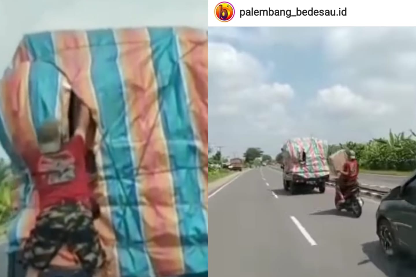 Viral, Bajing Loncat Beraksi di Jalan Lintas Indralaya Prabumulih, Polisi Segera Buru Pelaku