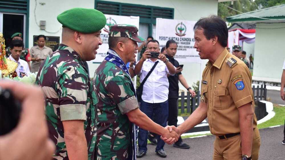 Kunjungan Kerja, Pangdam II Sriwijaya Disambut Pj Bupati OKI, Hal ini yang Disampaikan