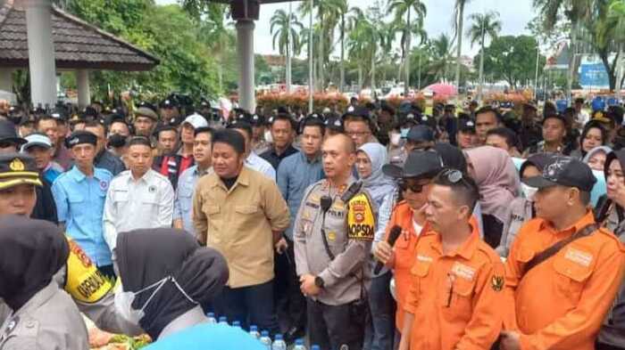 Unjuk Rasa Para Buruh di Palembang Berlangsung Tertib