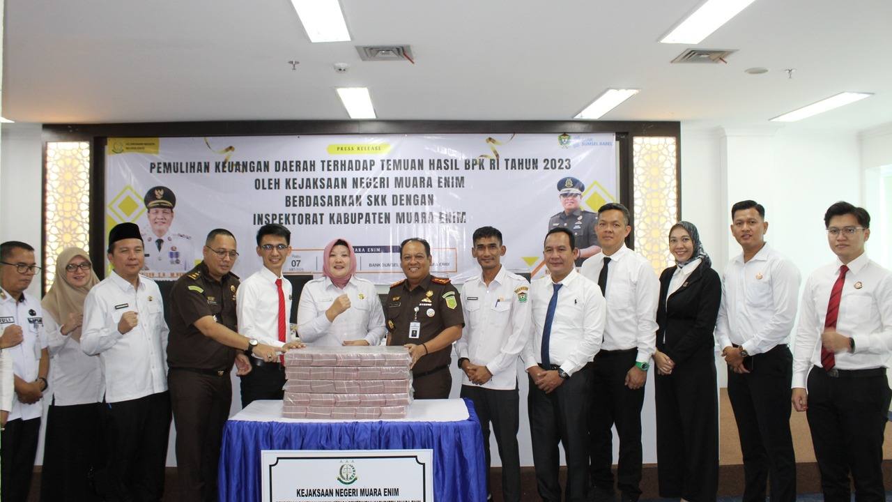 Pulihkan Keuangan Daerah Rp5 M, Bupati Apresiasi Kejari Muara Enim