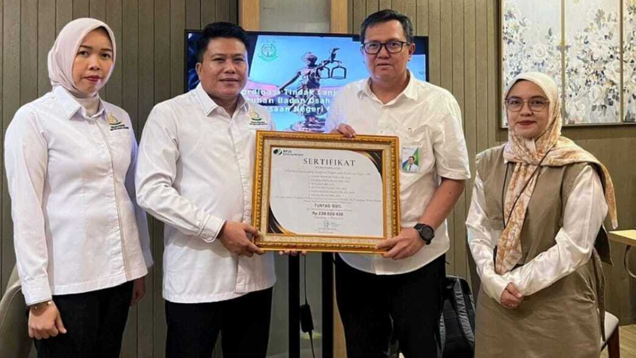 Kejari OKI Tuntaskan 100% Kepatuhan BPJS Ketenagakerjaan Jasa Konstruksi