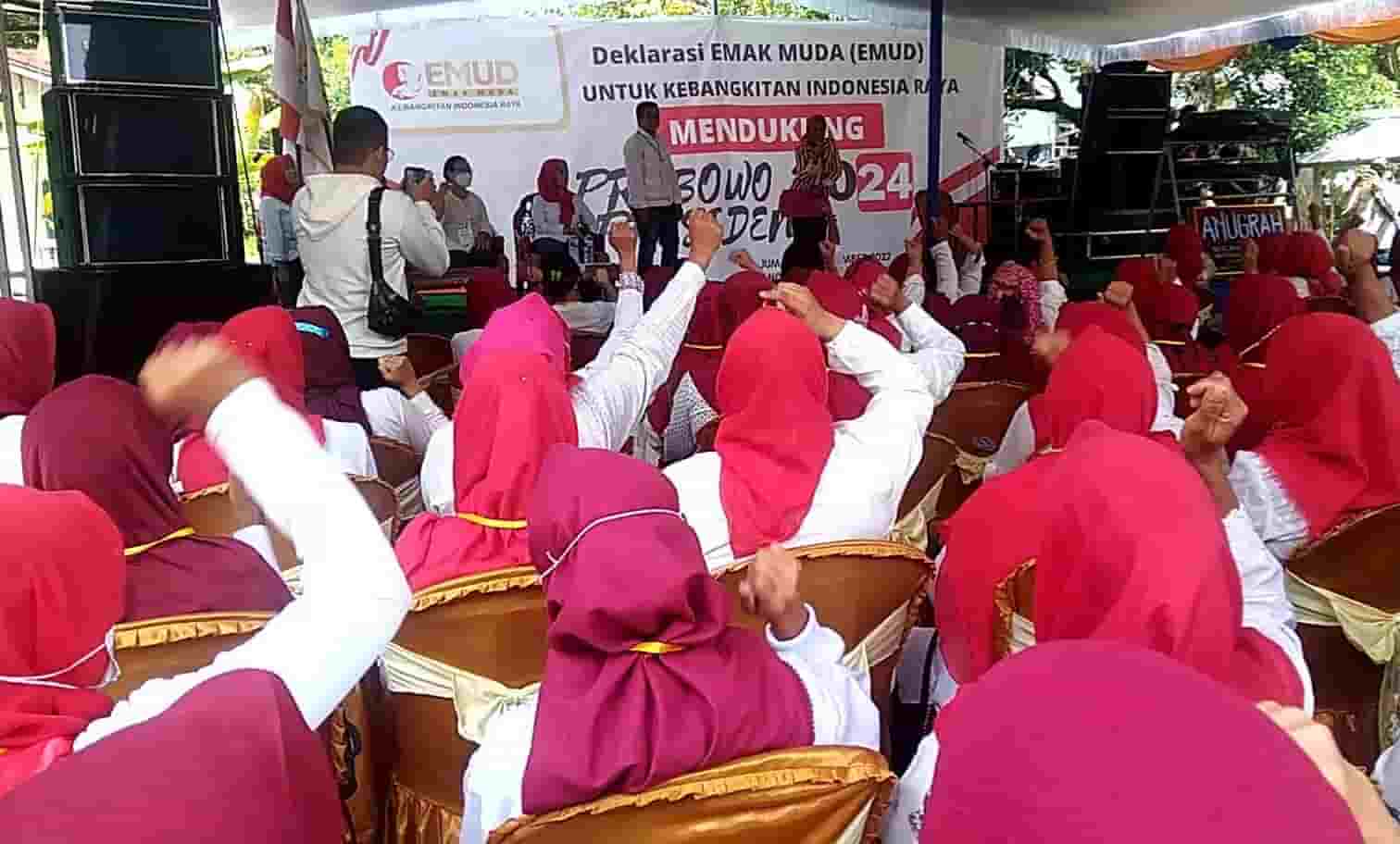 Emud Deklarasi Dukung Prabowo Calon Presiden 2024