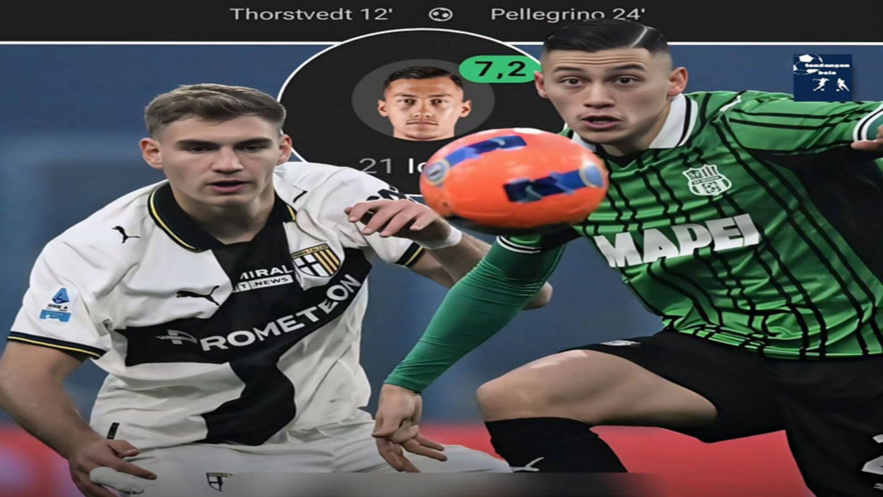 Hasil Sassuolo vs Parma: Sassuolo Gagal Menang Imbangi Parma 1-1.