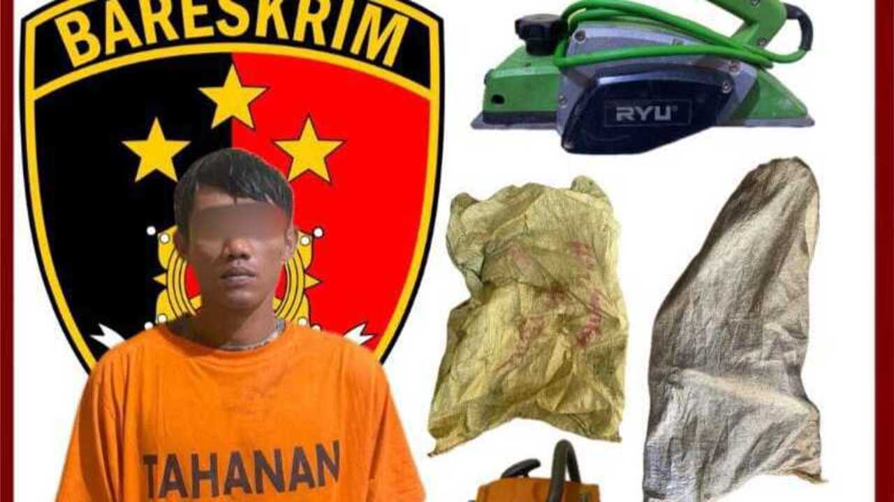 Curi Alat Tukang Kayu, Warga Lawang Wetan diamankan Polsek Babat Toman
