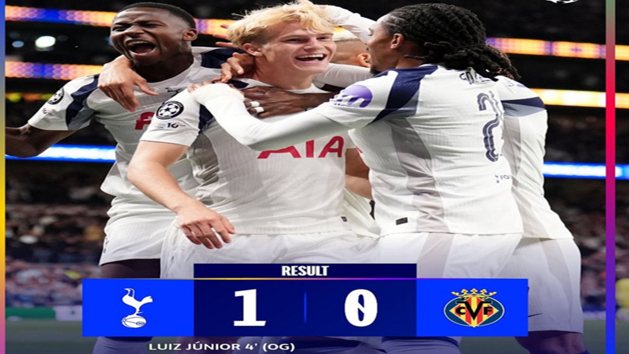 Liga Champions 2025: Tottenham Menang 1-0 Atas Villarreal