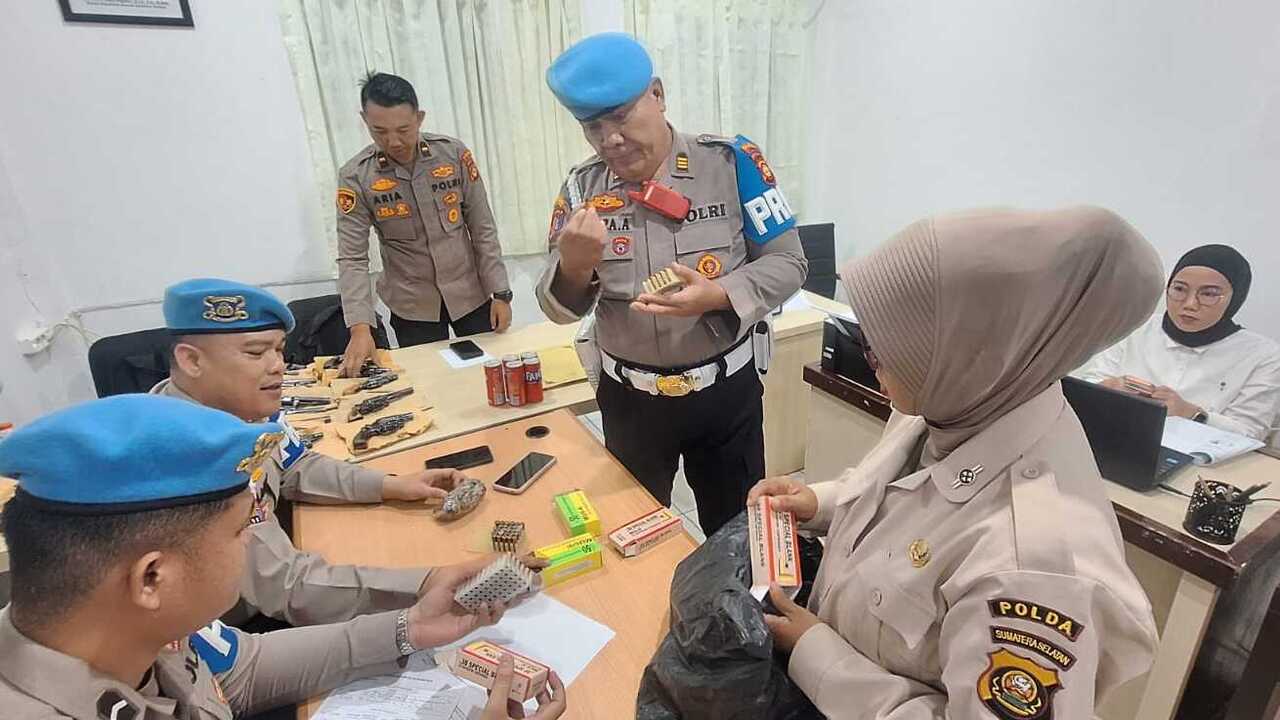 Polda Sumsel Gelar Sidak Senjata Api Dinas, Pastikan Disiplin dan Keamanan Personel