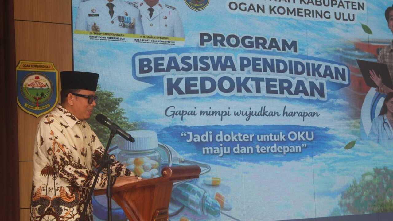 Bupati OKU Sosialisasikan Program Beasiswa Kedokteran Bagi Anak Kurang Mampu