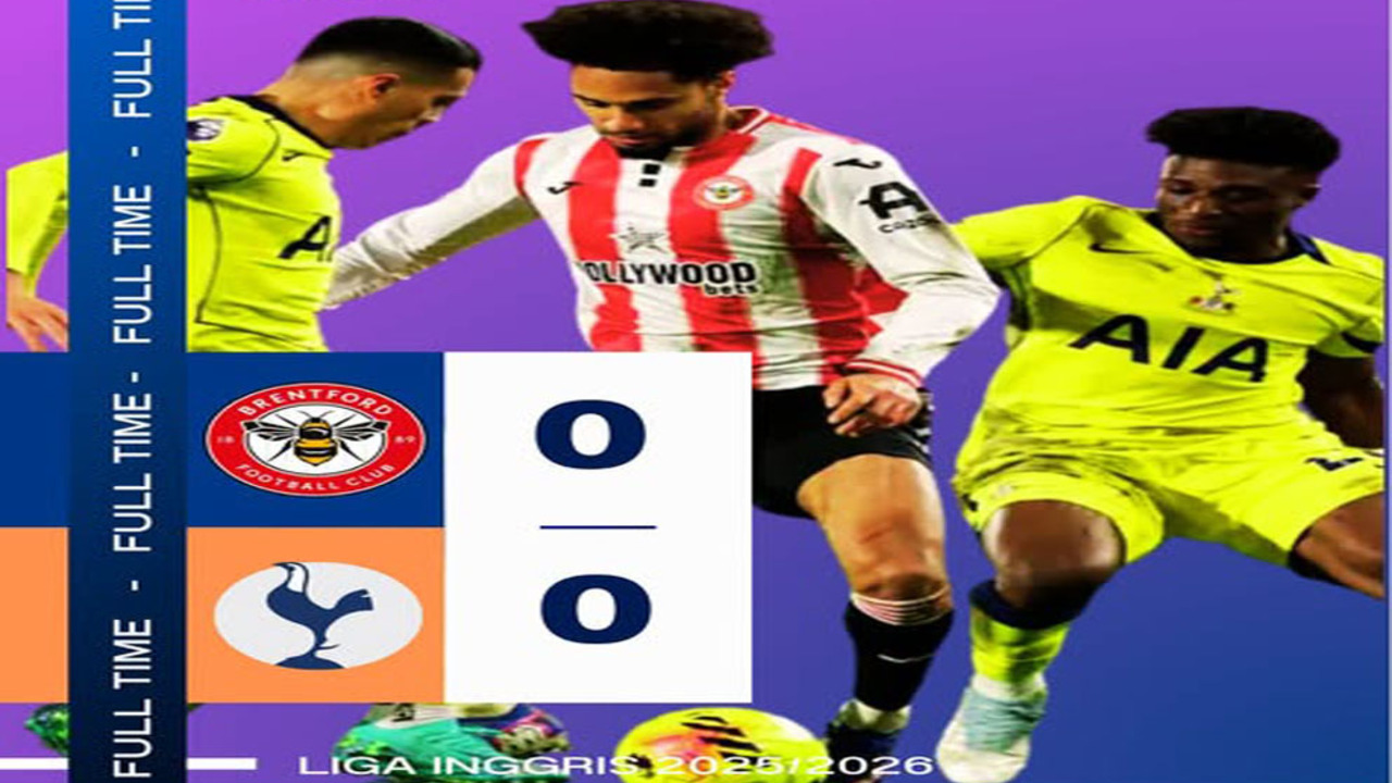 Hasil Liga Premier Inggris: Skor Kacamata Warnai Duel Panas Brentford vs Tottenham.