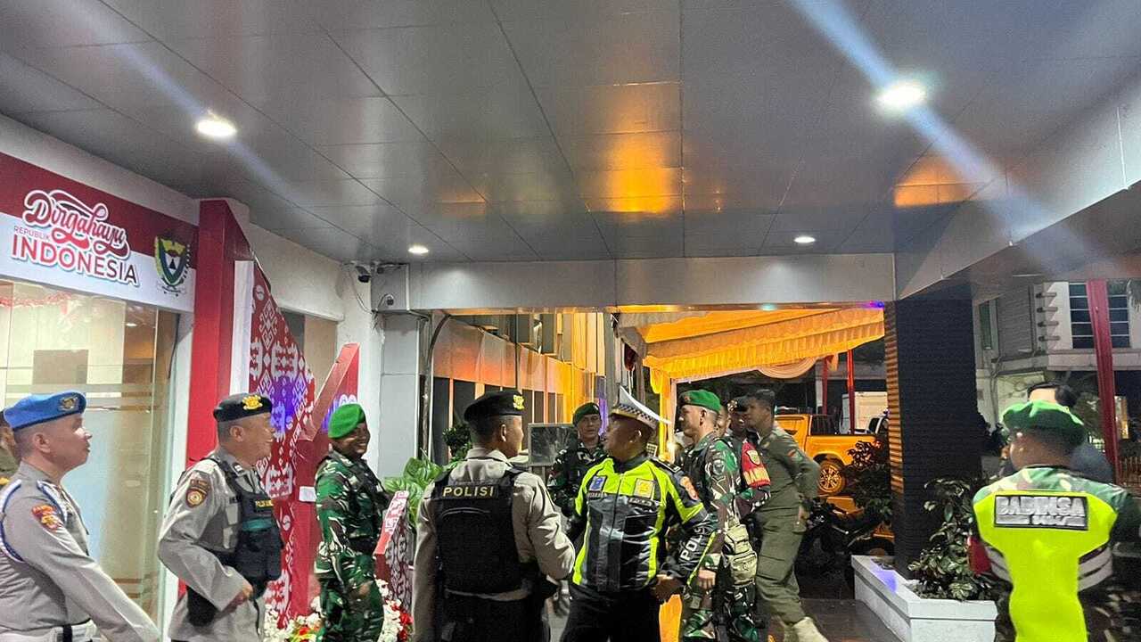 Patroli Gabungan Garda Pengaman Kota Muara Enim