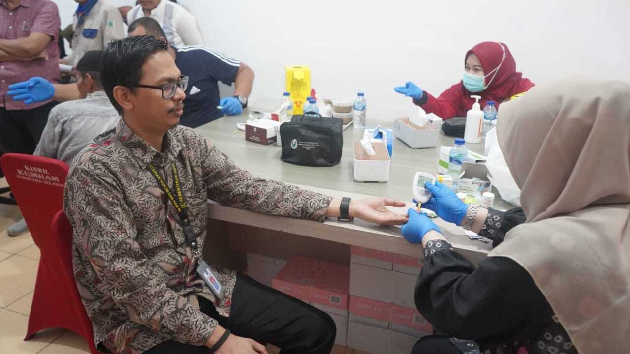Kemenkum Sumsel Dukung Pemeriksaan Kesehatan Gratis Bagi Masyarakat