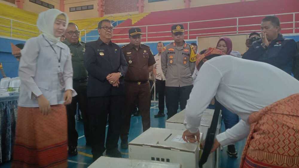 KPU Muara Enim Gelar Simulasi Pemilu