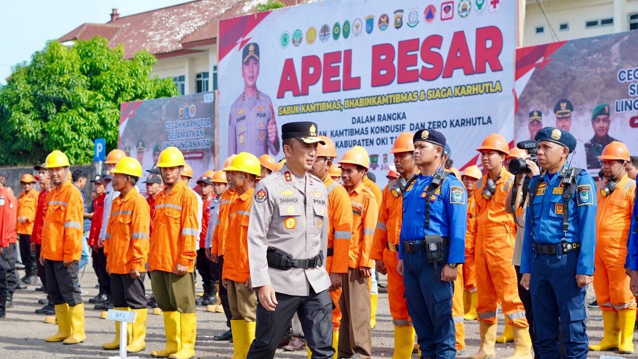 Ribuan Personel Disiagakan, OKI Tanggap Karhutla Sejak Dini