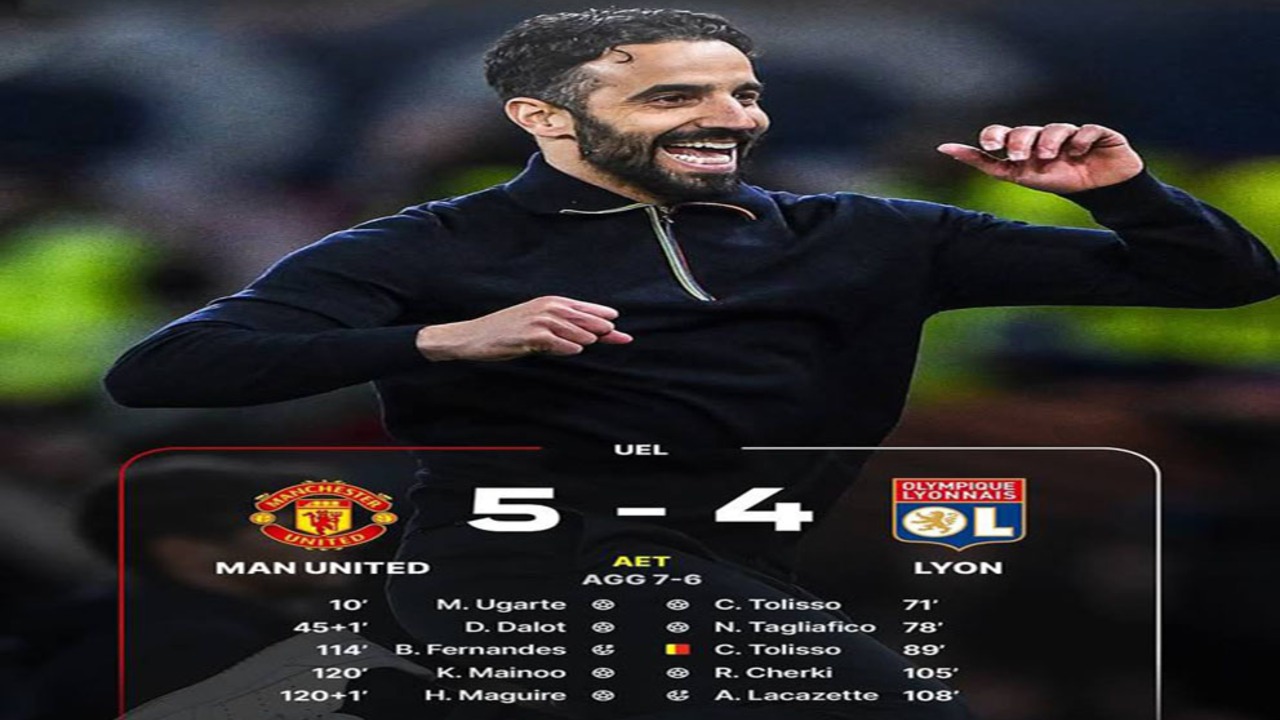 Laga di Old Trafford: MU Singkirkan Lyon Skor 5-4! 120 Menit Tensi Tinggi!