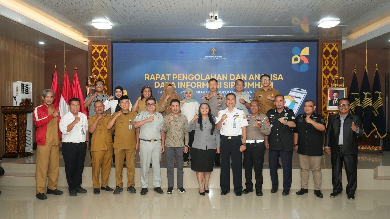 Rapat Analisa SIPKUMHAM, Kemenkum Sumsel Soroti Kebijakan Angkutan Barang dan Keselamatan Jalan