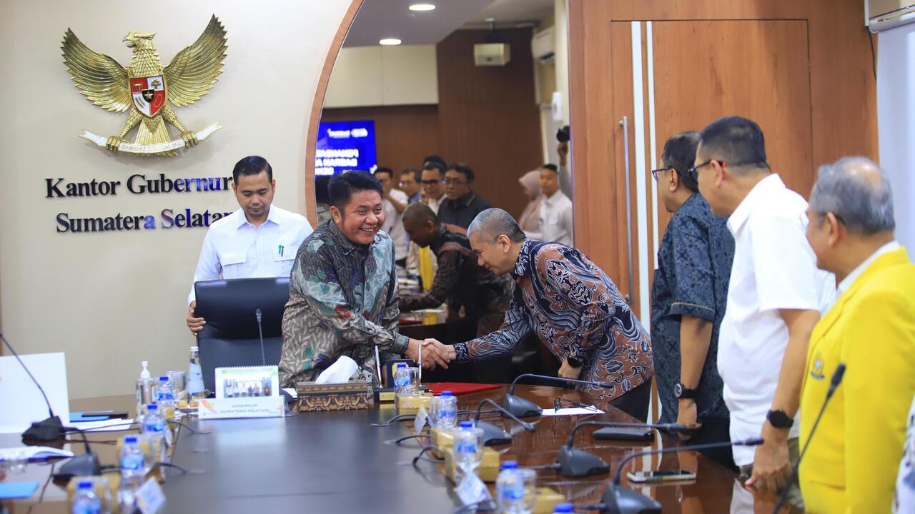 Gubernur Herman Deru Saksikan Penandatanganan NPHD antara Pemprov Sumsel dan Unsri
