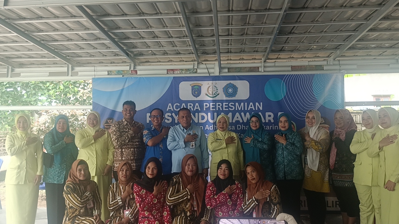 Program Pusat: Kajari OKI Resmikan Posyandu Mawar 5 Desa Celikah