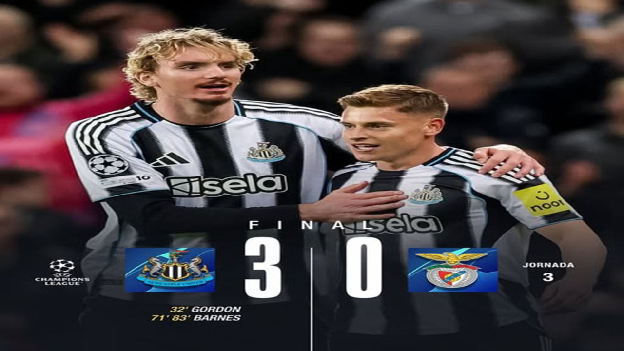 Hasil Liga Champions 2025/2026: Newcastle United Lanjutkan Tren Positif, Kalahkan Benfica 3-0