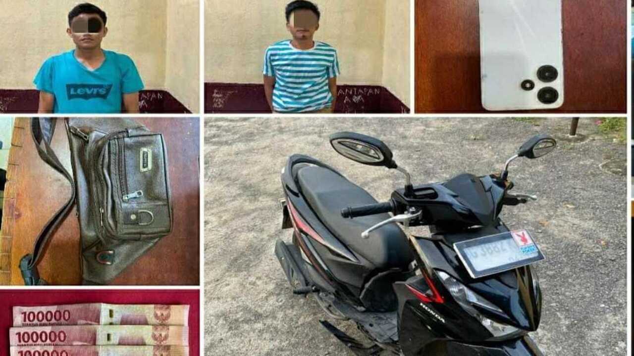 Curi Tas Dalam Mobil, Dua Warga OKI Kena Bekuk Polsek Tanjung Raja