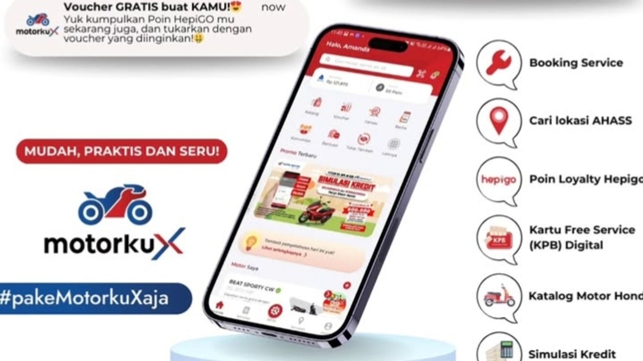 Bersama Astra Motor Sumsel, Semua Ada dalam Aplikasi Motorku