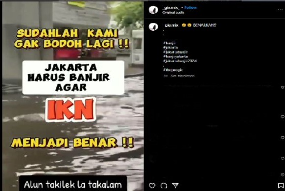 Cek Fakta: Benarkah Jakarta Sengaja Dibuat Banjir Agar Rakyat Dukung IKN