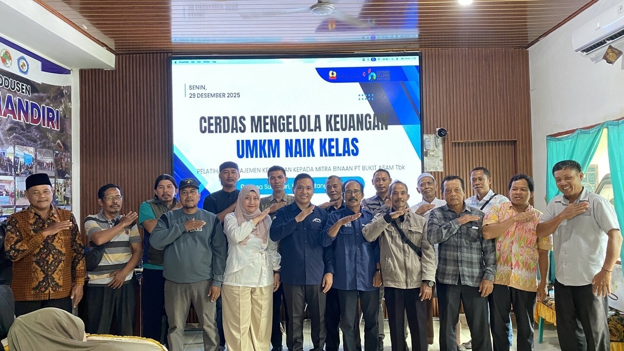 Cerdas Kelola Keuangan, Kunci UMKM Belitang Naik Kelas Bersama PTBA