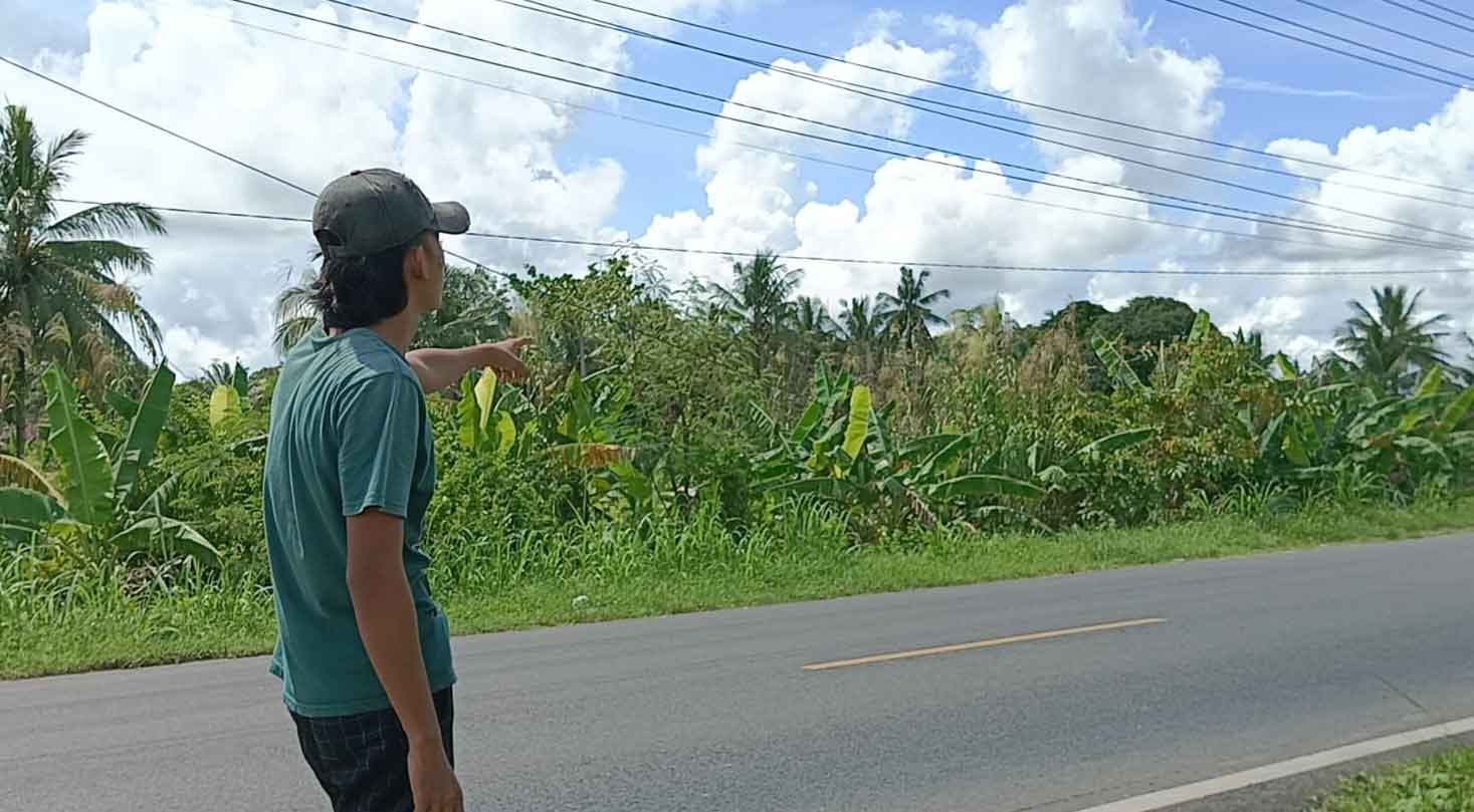 Waspada, Kabel Tiang Listrik di Pinggir Jalintim Desa Banding Anyar Banyak yang Kendor