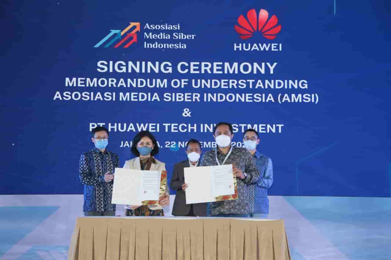 Huawei dan AMSI Jalin Kerjasama Tingkatkan Kecakapan Digital Media Siber di Indonesia